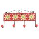 Red Floral Ceramic Tile Hook Online 